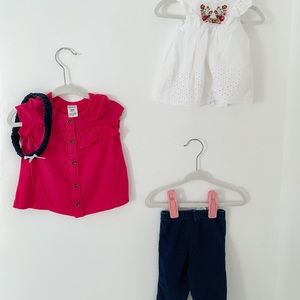 Mix and match baby girl outfit jeans 0-3
